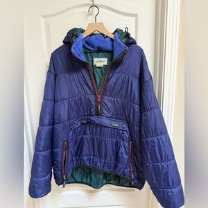 Vintage LLBean Men’s pullover packable parka